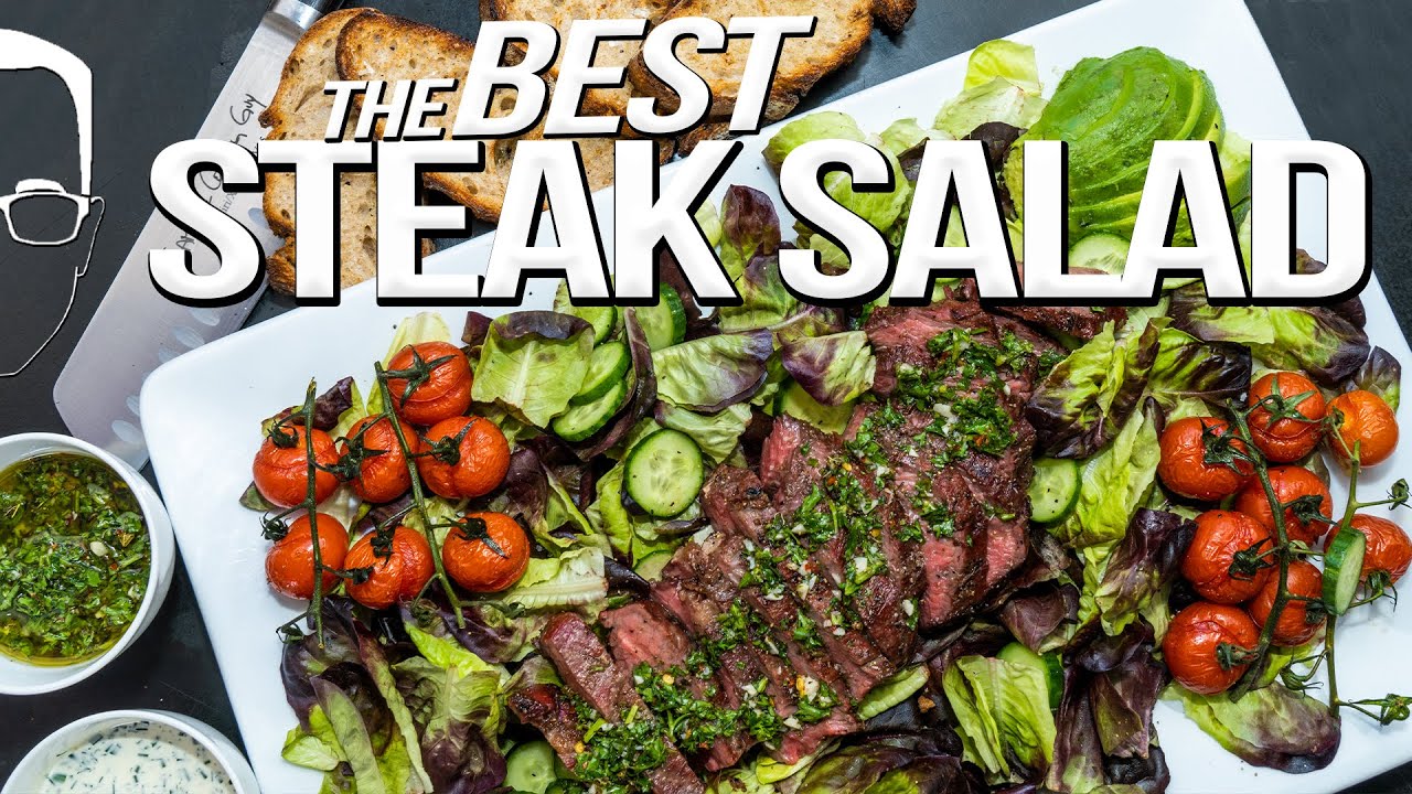 THE BEST STEAK SALAD I'VE EVER MADE | SAM THE COOKING GUY 4K