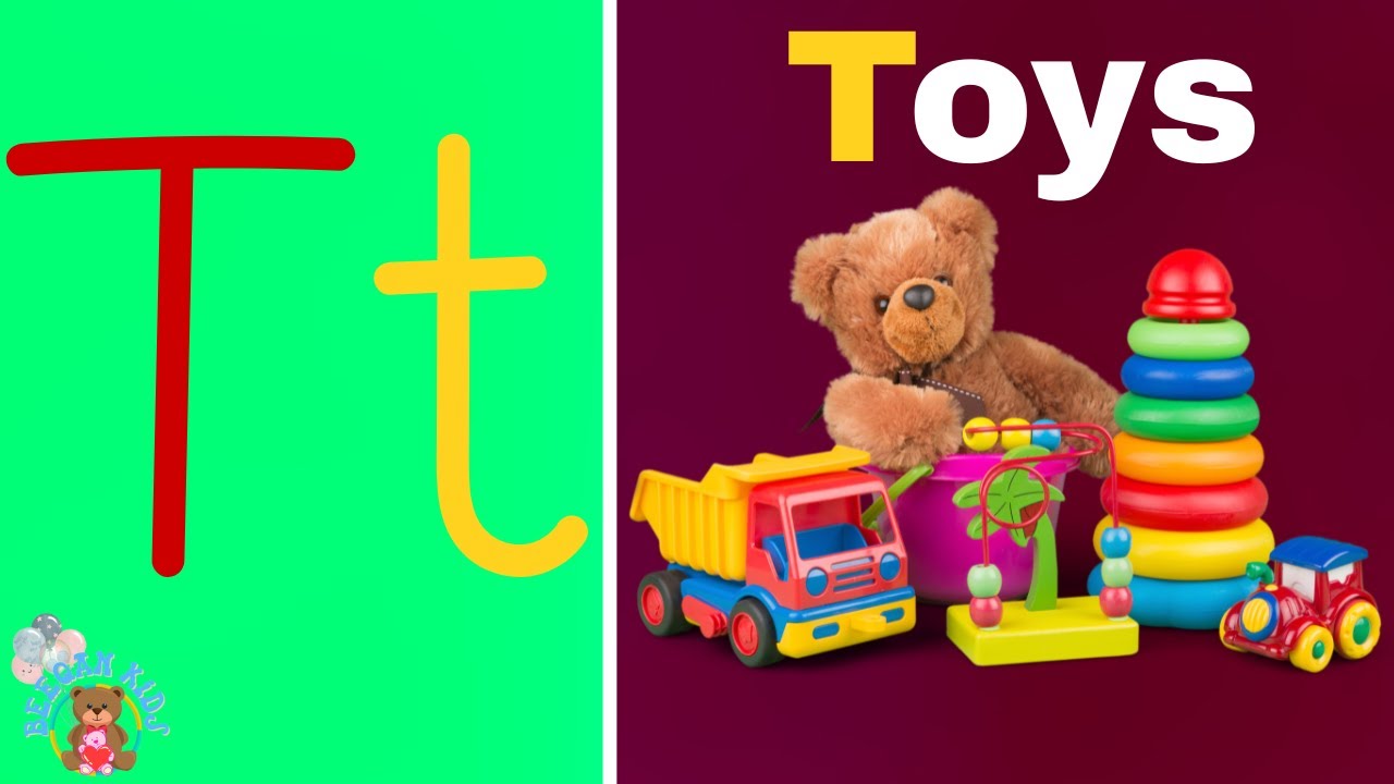 Letter T Words for Kids | T for Tiger, Toy, Train | Letter T Vocabulary | #BEEQANKIDS