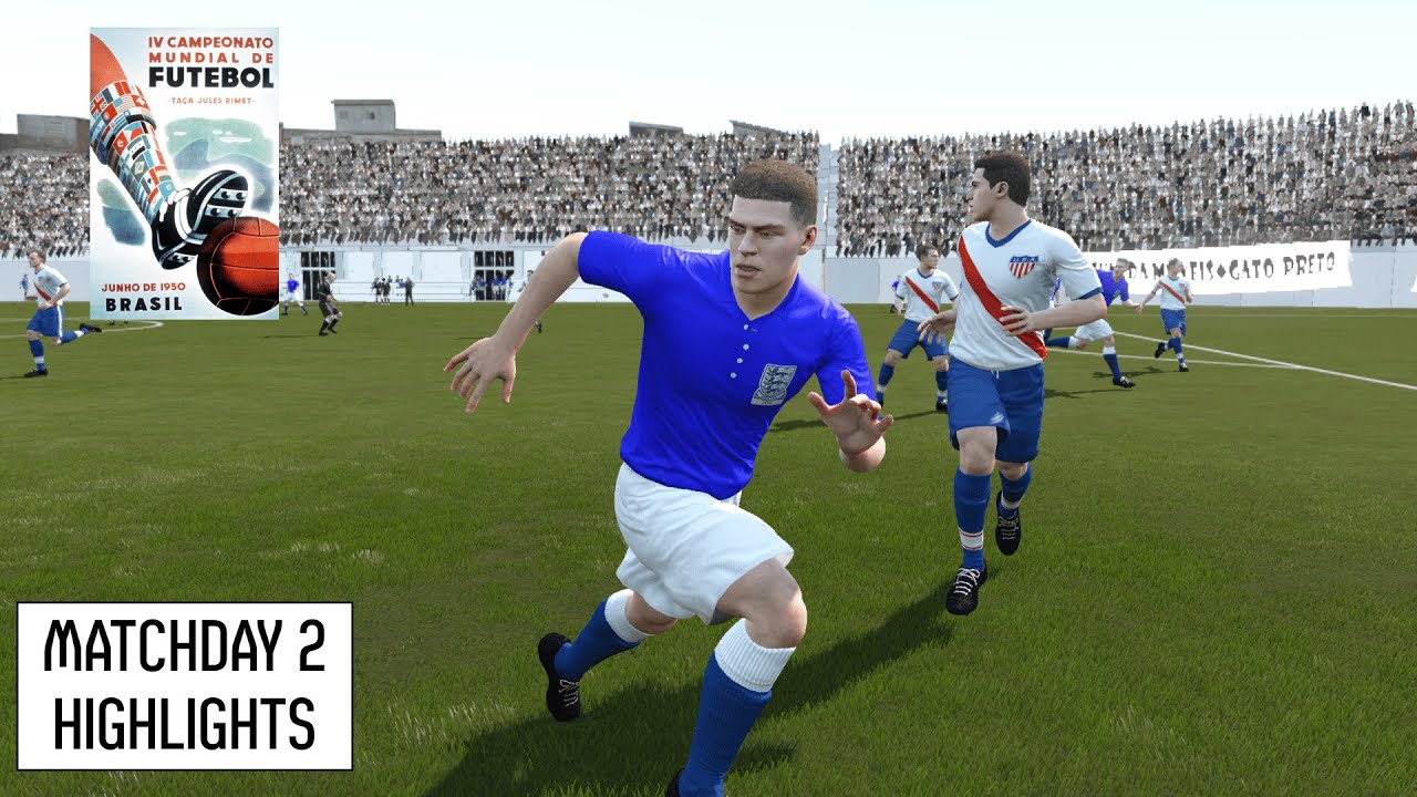 1950 World Cup Matchday #2 Highlights | Historic Football Simulation