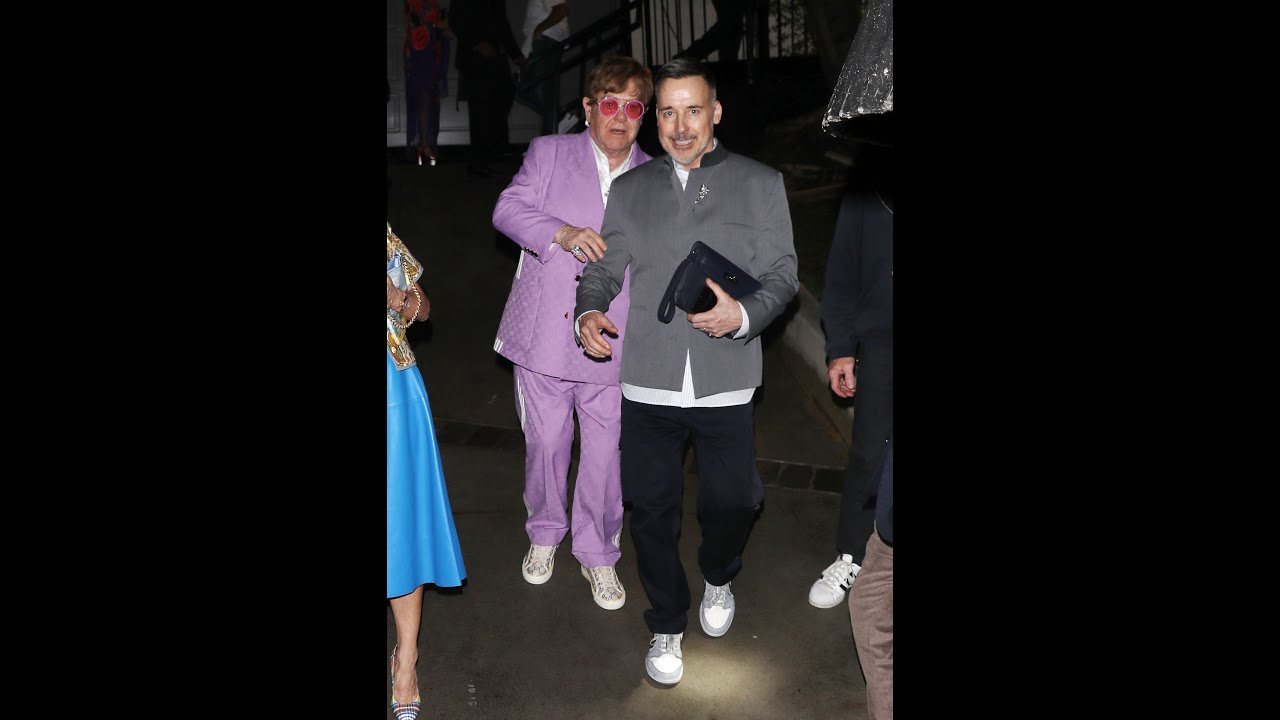 Elton John and David Furnish celebrate Jimmy Iovine&rsquo;s 70th BDAY bash at a private residence in LA!