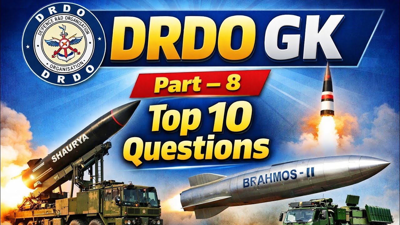 Daily GK Booster | DRDO GK Questions 2026 | Shaurya, Agni-P, BrahMos-II | Defence GK | Part–8
