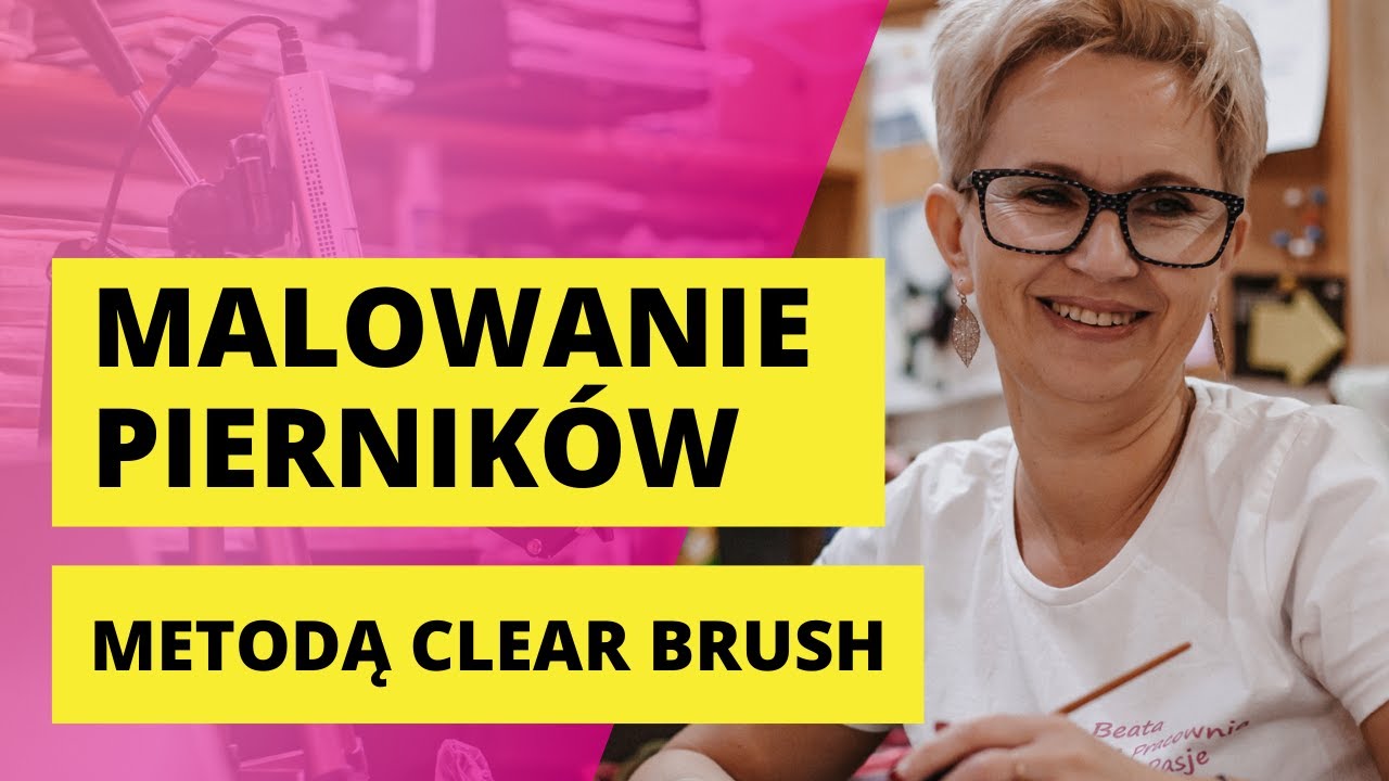 Pierniczki malowane metodą Clear Brush