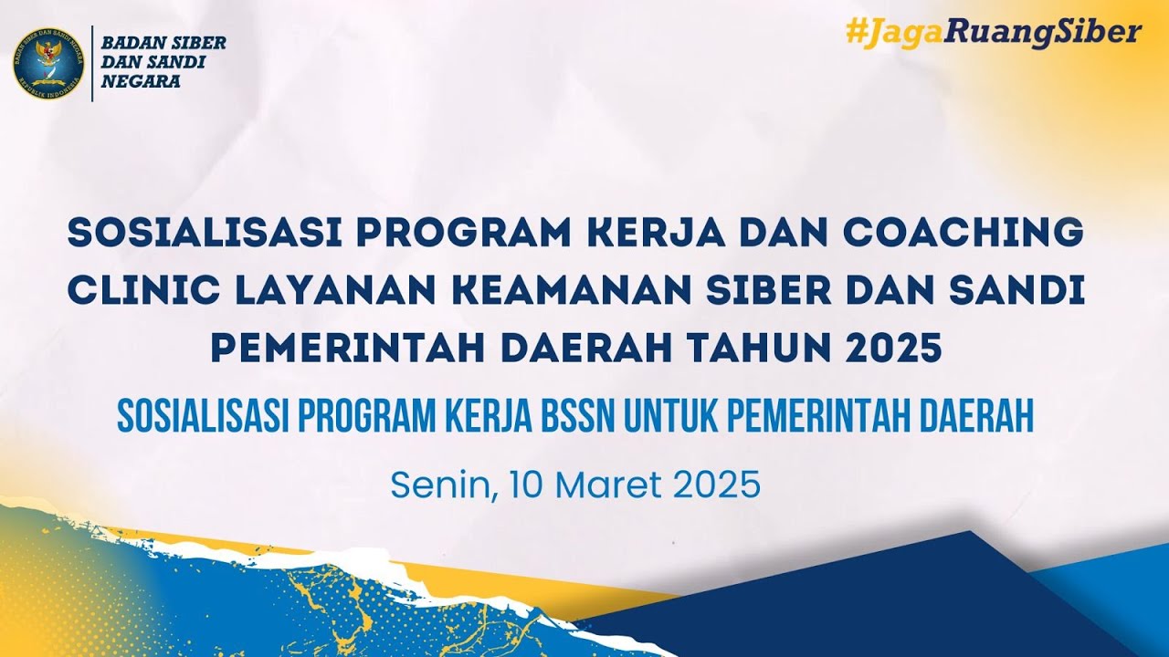 Sosialisasi Program Kerja BSSN untuk Pemerintah Daerah