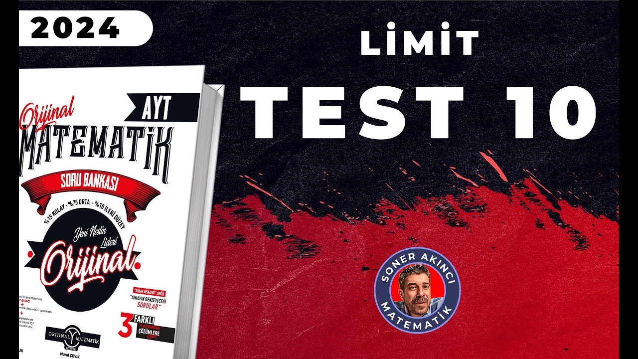 Limit TEST 10 | ORİJİNAL AYT SORU BANKASI | #yks2024
