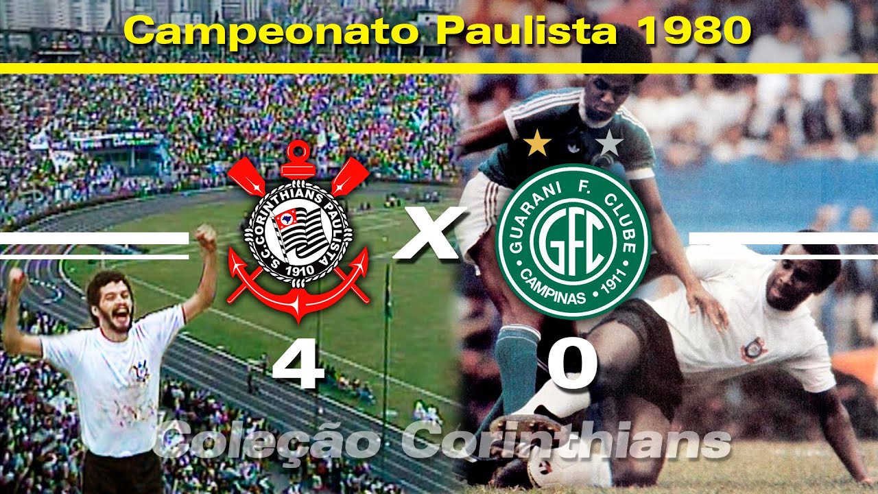 Corinthians 4 x 0 Guarani - 13 / 09 / 1980 - Campeonato Paulista