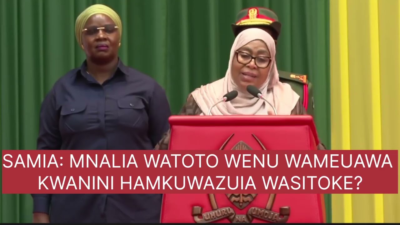 SAMIA SULUHU LEO ATOA MAJIBU KWA WALIOULIWA NDUGU ZAO, ASEMA SERIKALI YAKE HAIPANGIWI CHA KUFANYA
