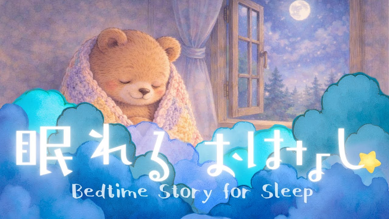 【寝かしつけ】優しい朗読童話｜Bedtime Story for Sleep（がまんのクマさん）