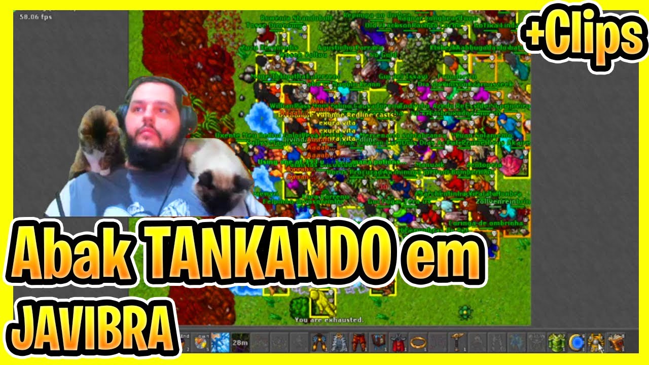 Abak TANKANDO em JAVIBRA - Tibia #GameLab