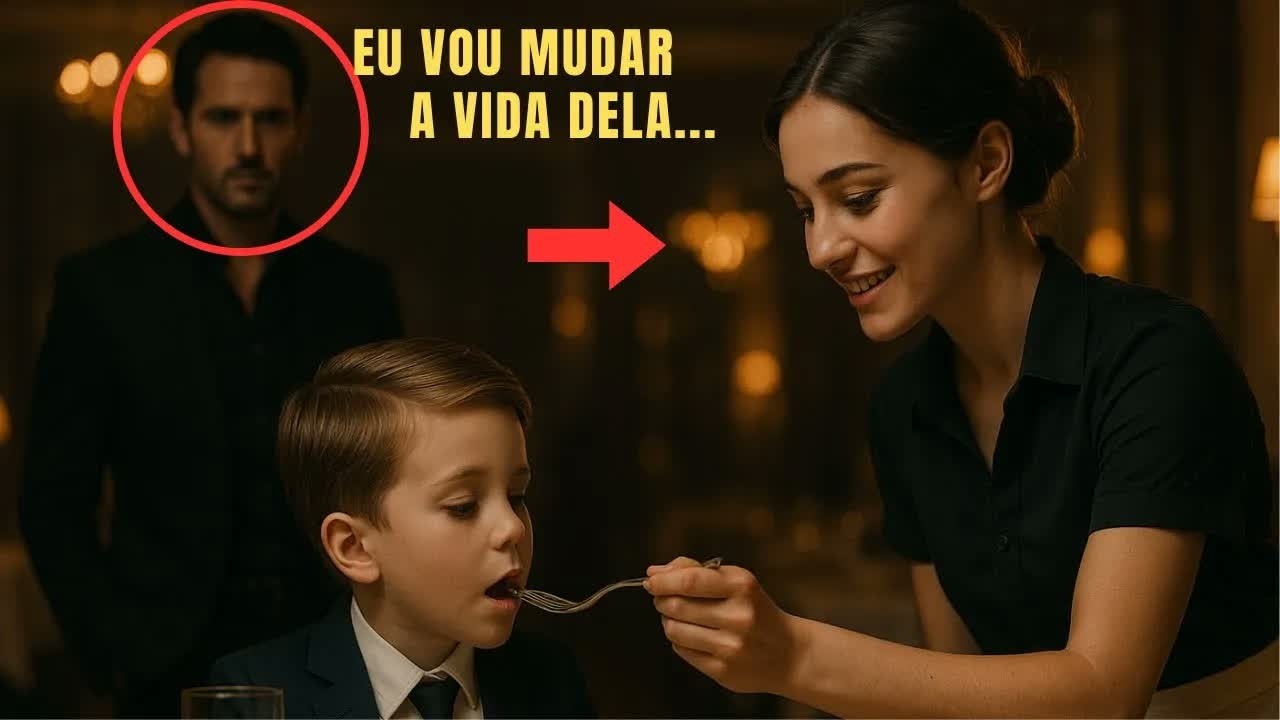PAI MILIONÁRIO OBSERVA GARÇONETE AJUDANDO SEU FILHO DEFICIENTE E TOMA UMA DECISÃO CHOCANTE!!!