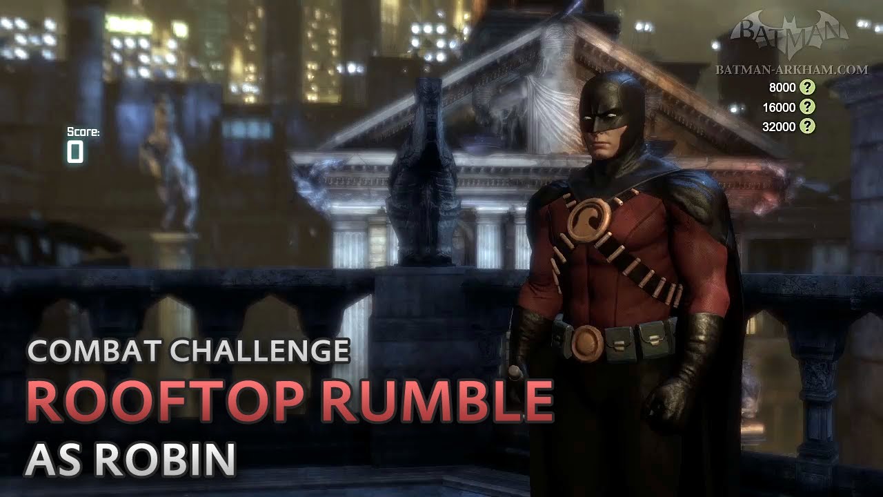 Batman: Arkham City - Rooftop Rumble [as Robin] - Combat Challenge