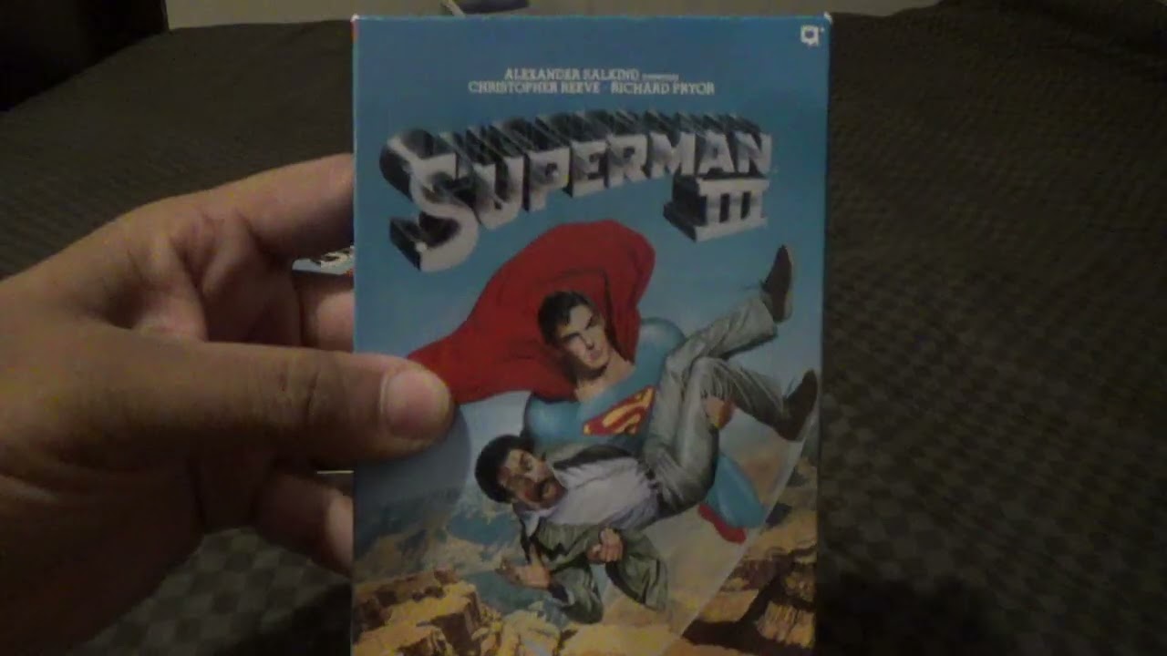 Two Different Versions Of Superman III VHS 60fps