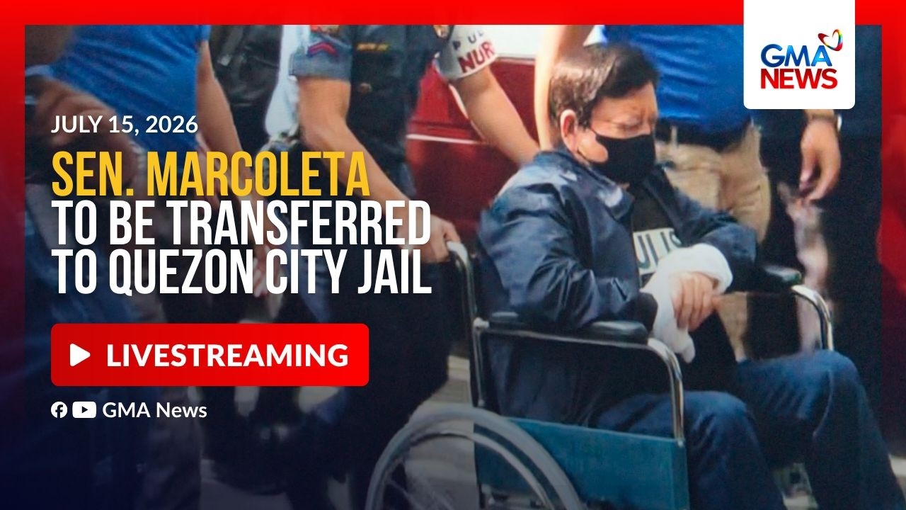 Sen. Rodante Marcoleta to be transferred to QC Jail (July 15, 2026) - Replay | GMA News