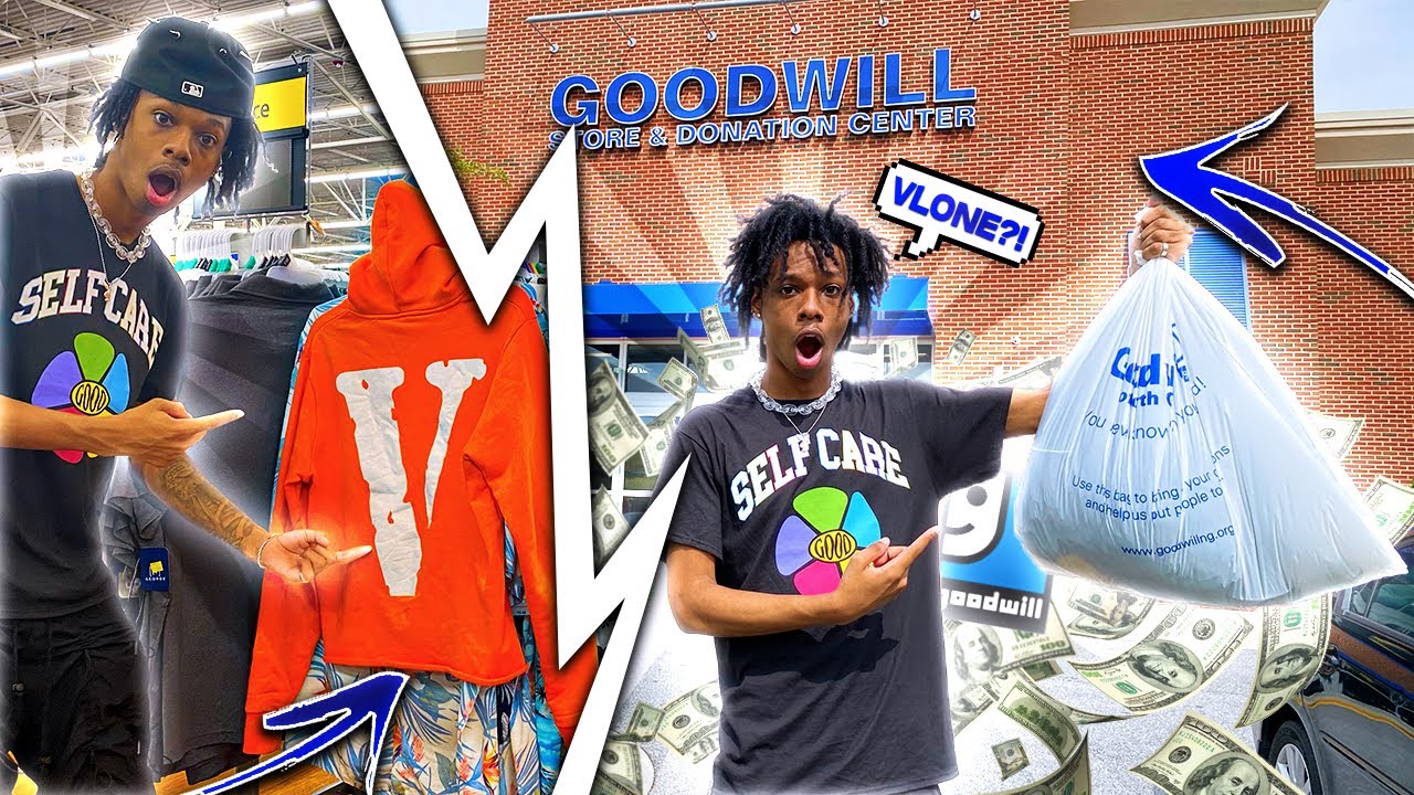 FINDING A STREETWEAR OUTFIT AT THE THRIFT STORE | I FOUND VLONE 😱🔥
