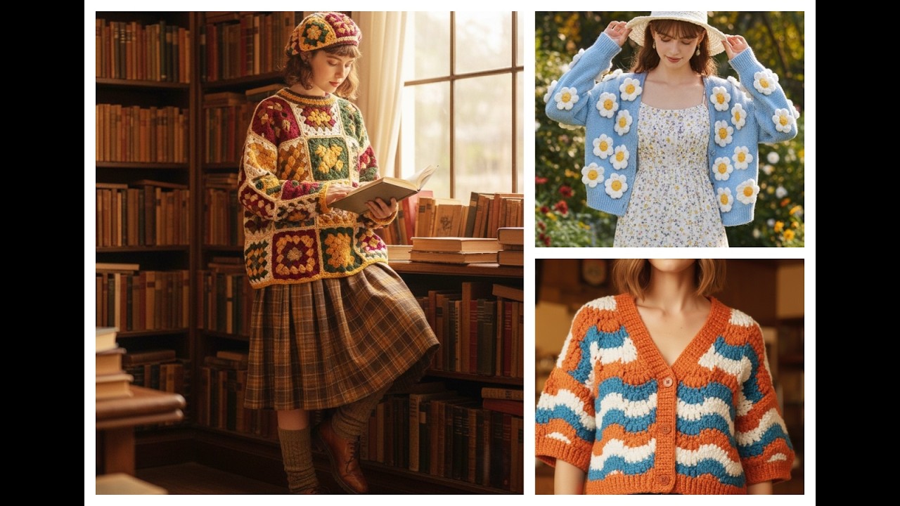 Vintage Crochet Sweater Designs | Cozy & Charming Style#design #crochet #sweater