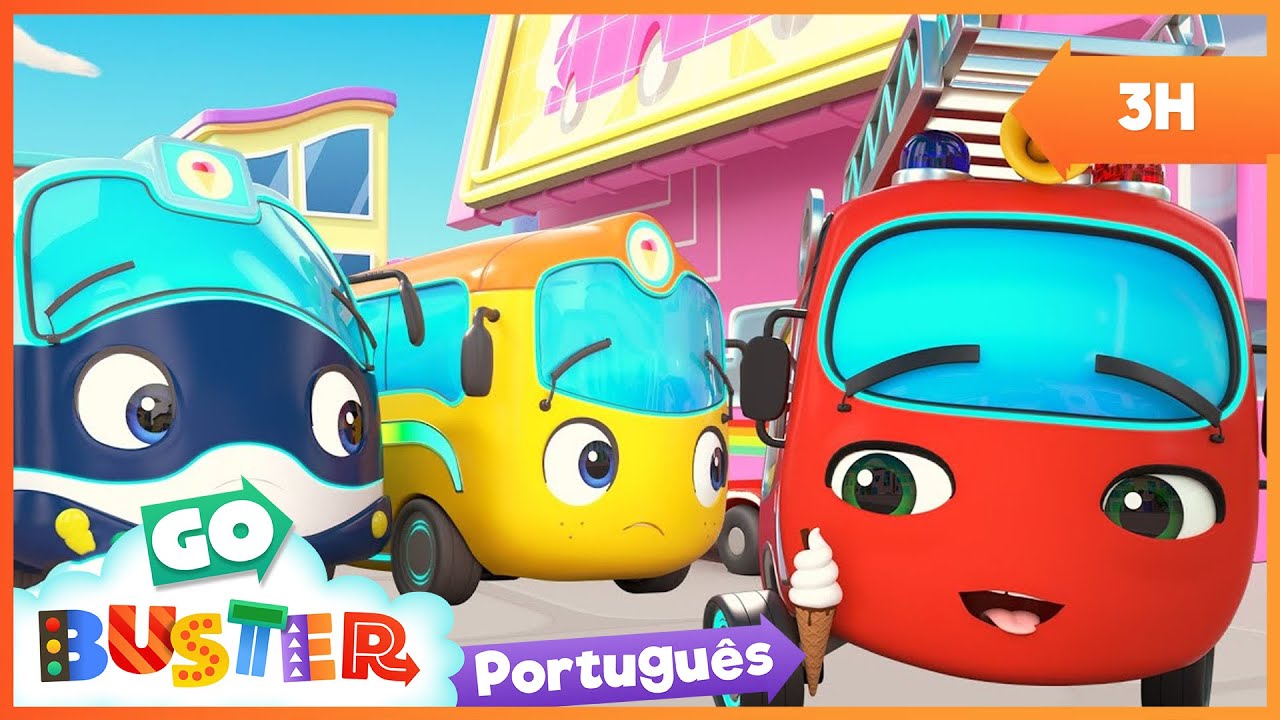 Os Ladrões de Sorvete Atacam Wheelieville! 🍦🚨 | Go Buster em Português