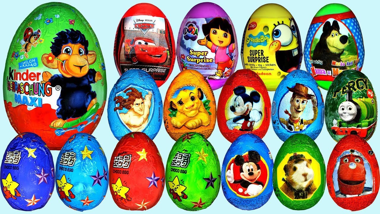 The Surprise Eggs: Toy Story, Poseidon, Lilo and Stitch, Minions, Inside Out, Cars, Batman and Zaini