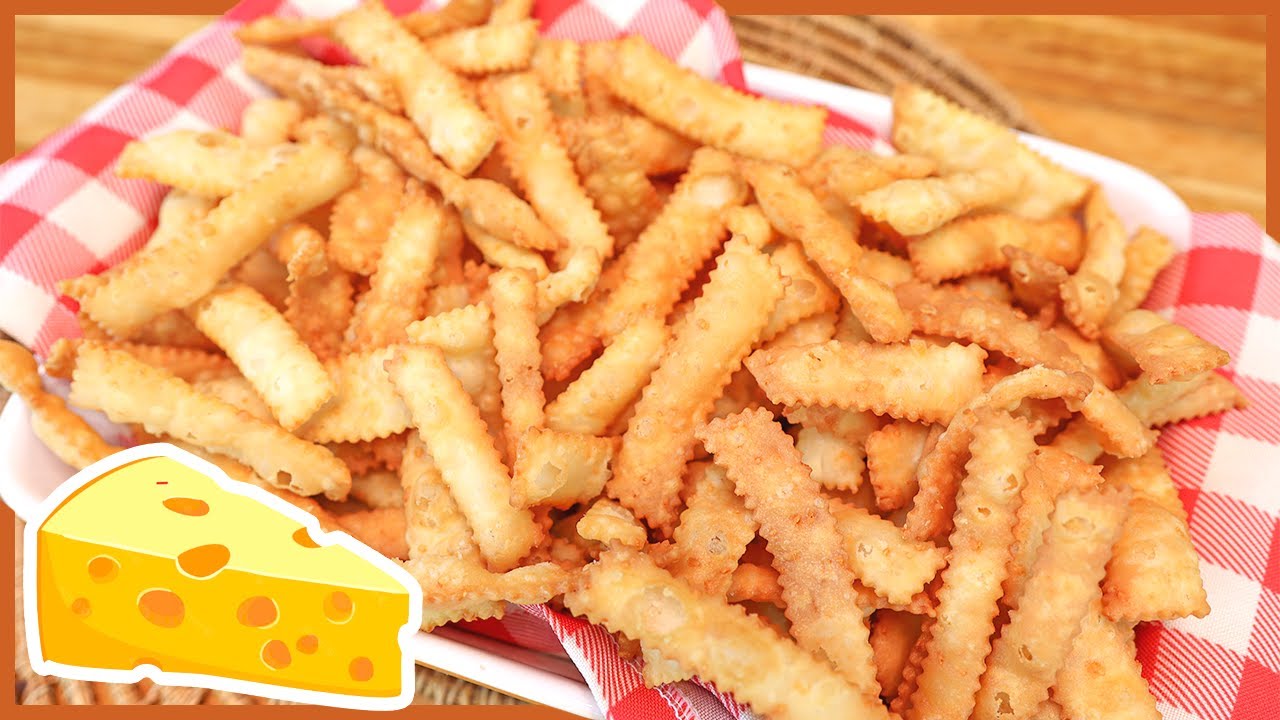 SALGADINHO DE QUEIJO COM 4 INGREDIENTES I Rende Muito I Receitas de Pai