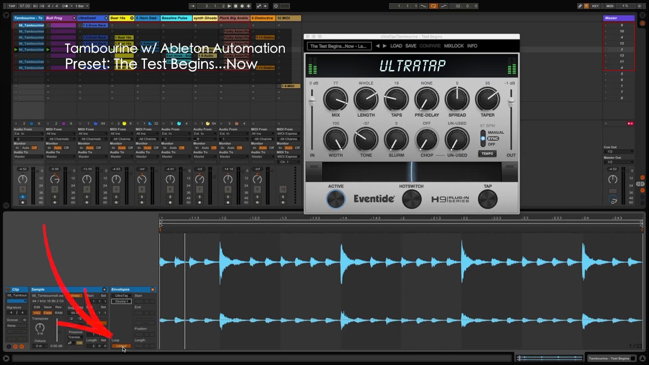 Eventide UltraTap & Ableton Live Tips