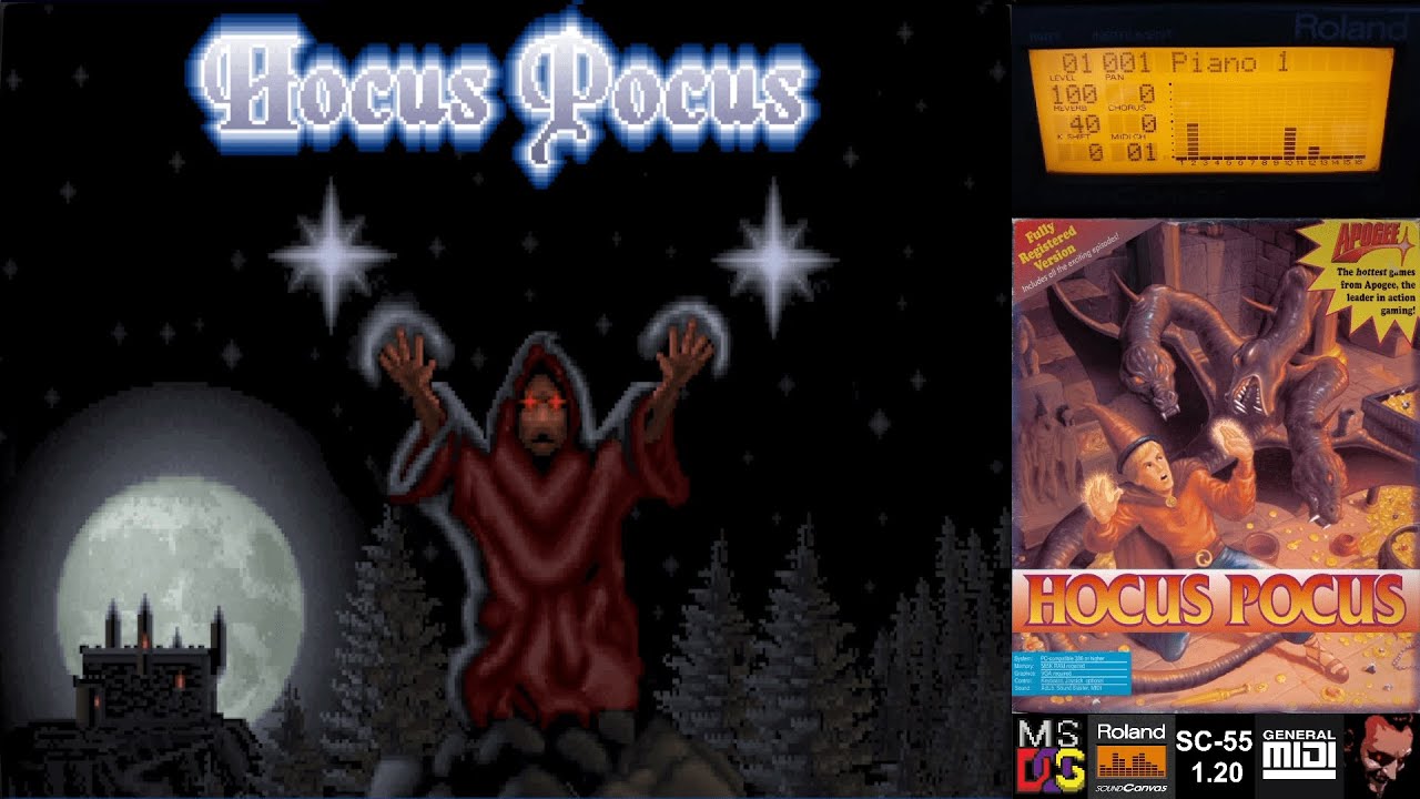 [PC OST] Hocus Pocus MIDI Soundtrack | Roland SC-55