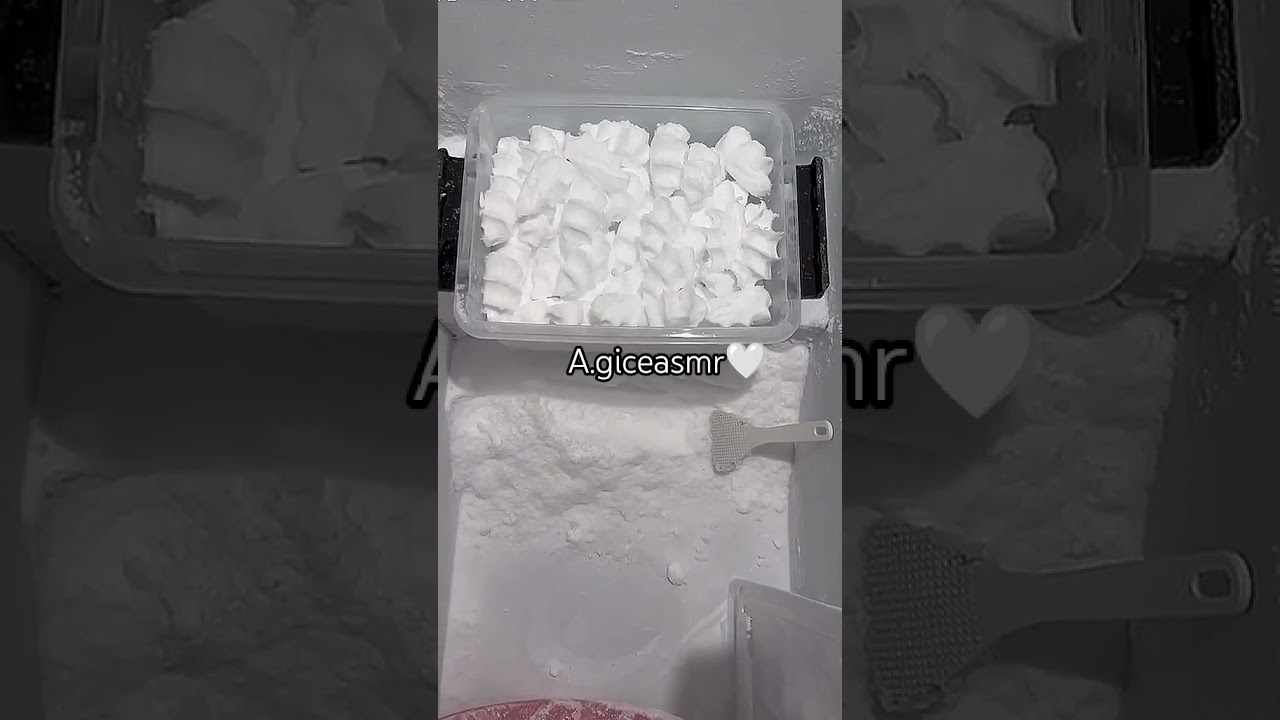 Frozen Frost Powder Ice Eating|Crunchy Ice Eating Asmr|#powderysoftice #cruncyice #mukbang #ice