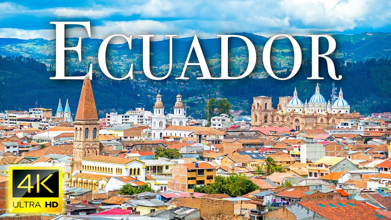 FLYING OVER ECUADOR (4K UHD) - Relaxing Music With Stunning Beautiful Nature (4K Video Ultra HD)