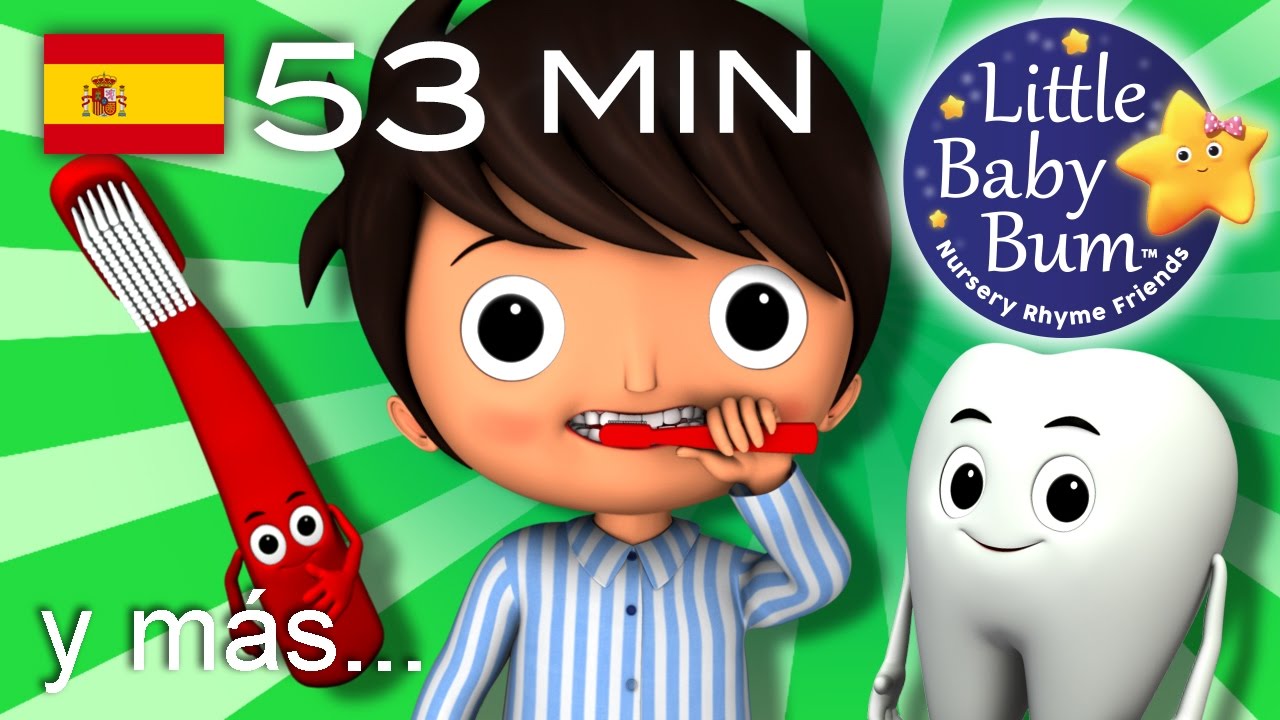 Así es como se lavan los dientes | Y muchas más canciones infantiles | ¡LittleBabyBum!