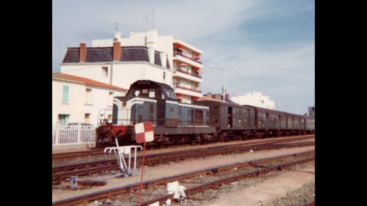 Le train des vacances à St Gilles Croix de Vie entre 1976 et 1979