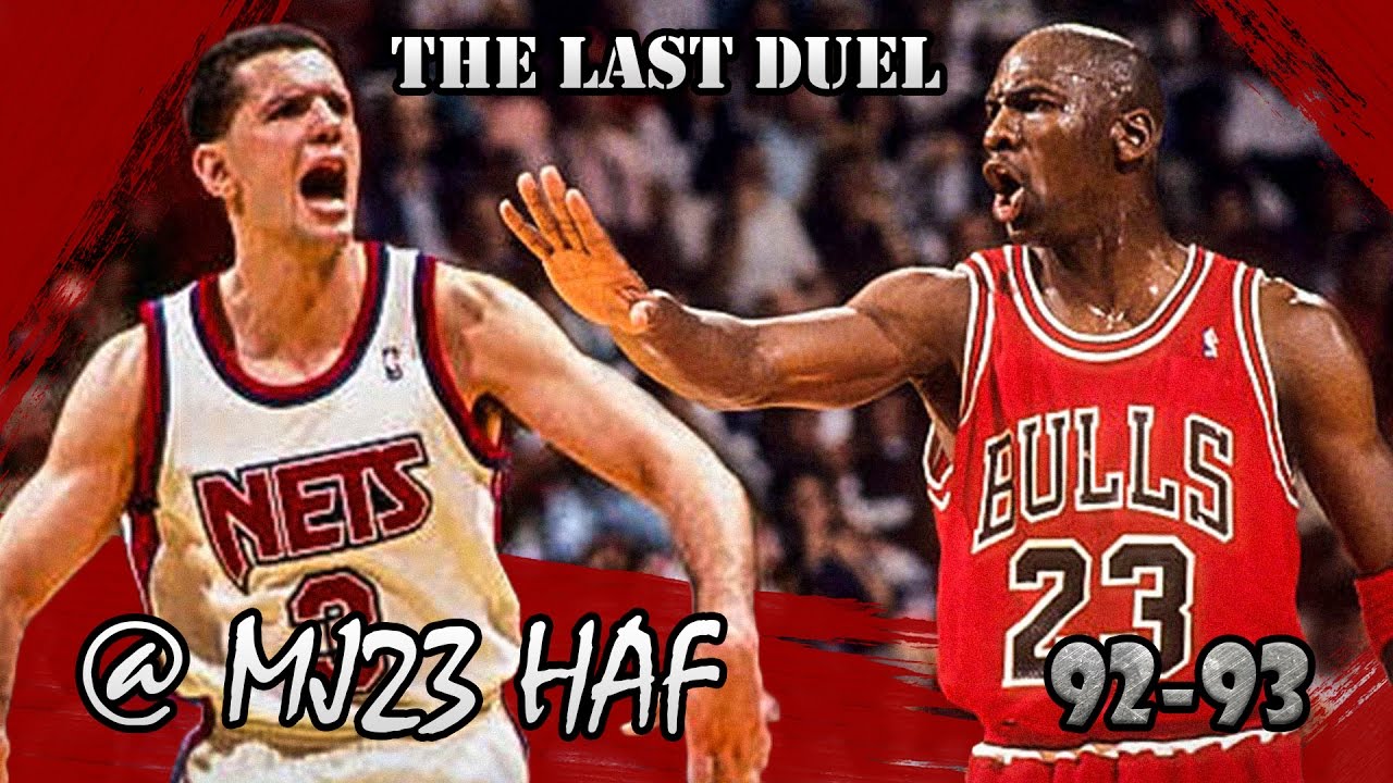 Dražen Petrović Last Duel with Michael Jordan (1993.03.02) - 40pts Total, Insane Pump Fake!