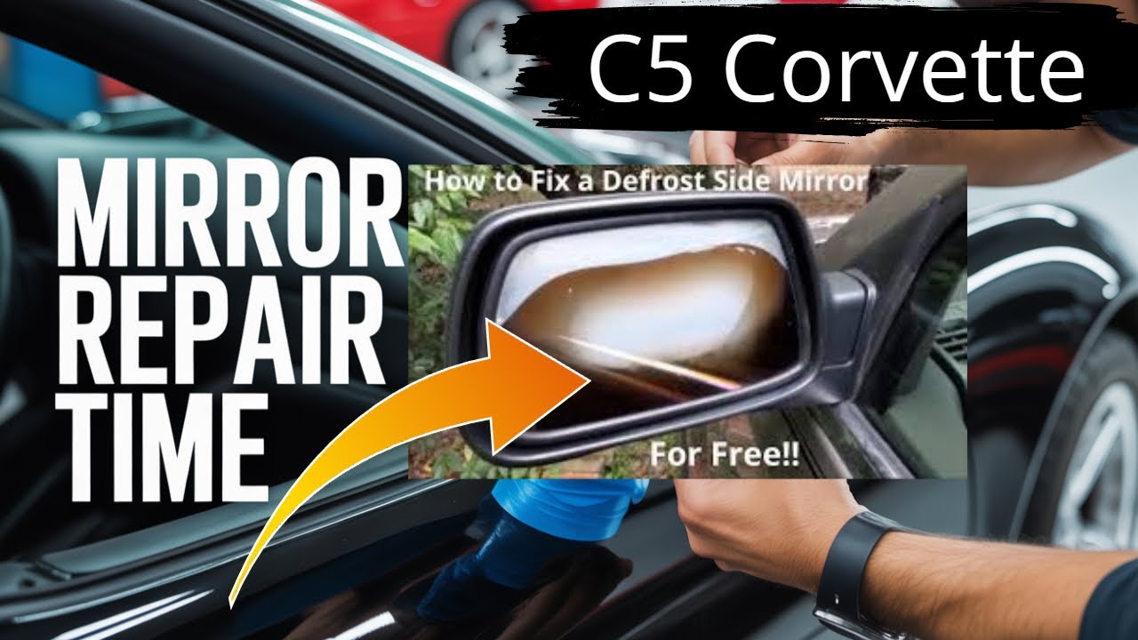 C5 Corvette Mirror Fix And Floor Mat Restoration DIY Project!!