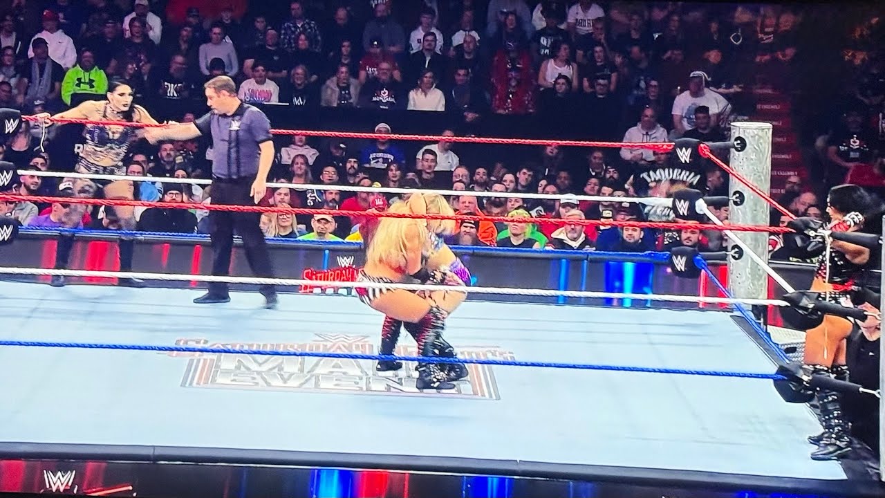 SATURDAY NIGHT'S MAIN EVENT: Rhea Ripley & IYO SKY Liv Morgan & Roxanne Perez (2026)- full match 