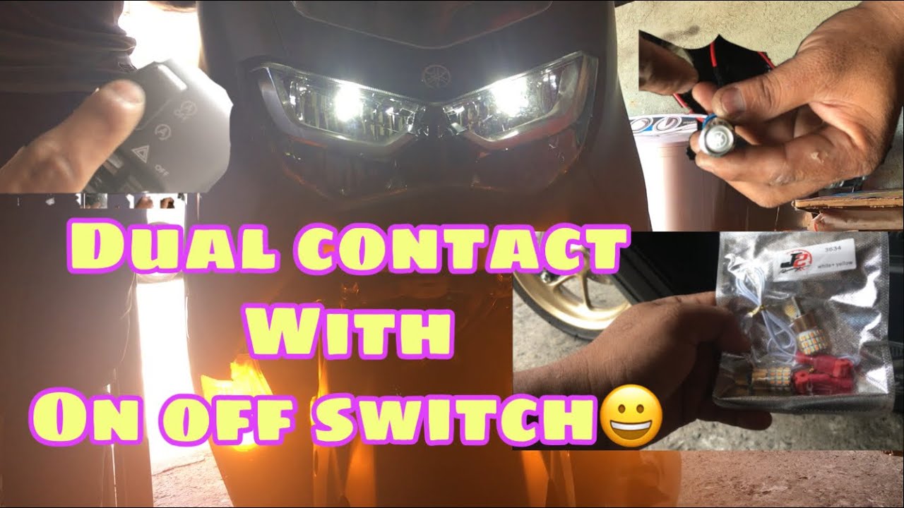 Yamaha Nmax 2020: Dual contact signal light with ON OFF switch/ how to install dual contact on nmax