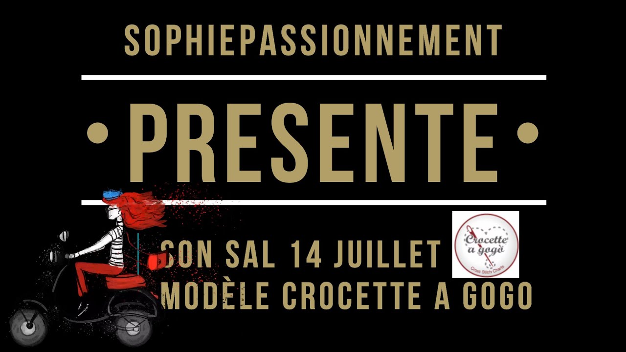 Mon SAL 14 juillet, modèle de Crocette a Gogo