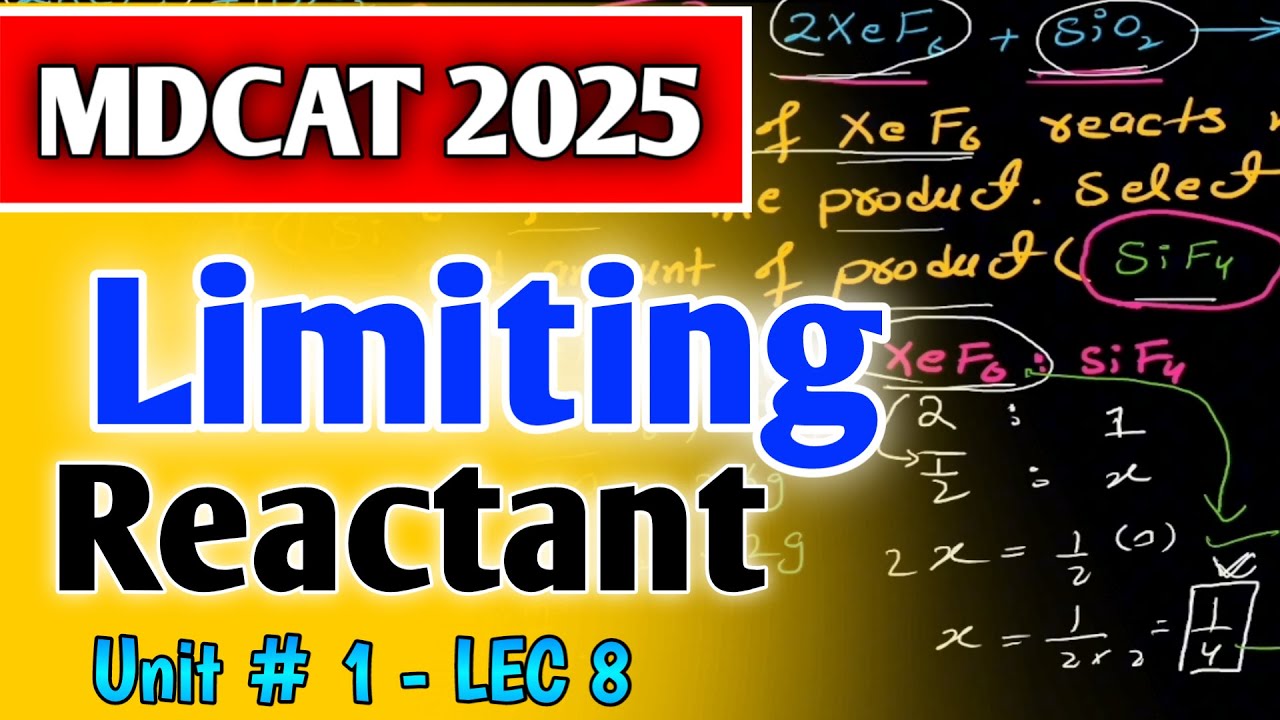 Limiting reactant Stoichiometry MDCAT chemistry class 11 lectures
