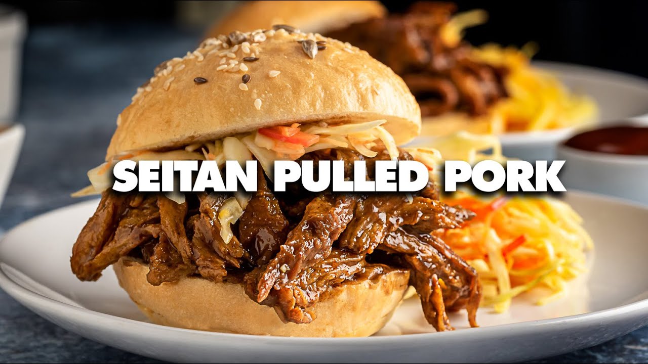 Seitan Recipe for Beginners - How To Make TikTok Seitan Vegan Pulled Pork!