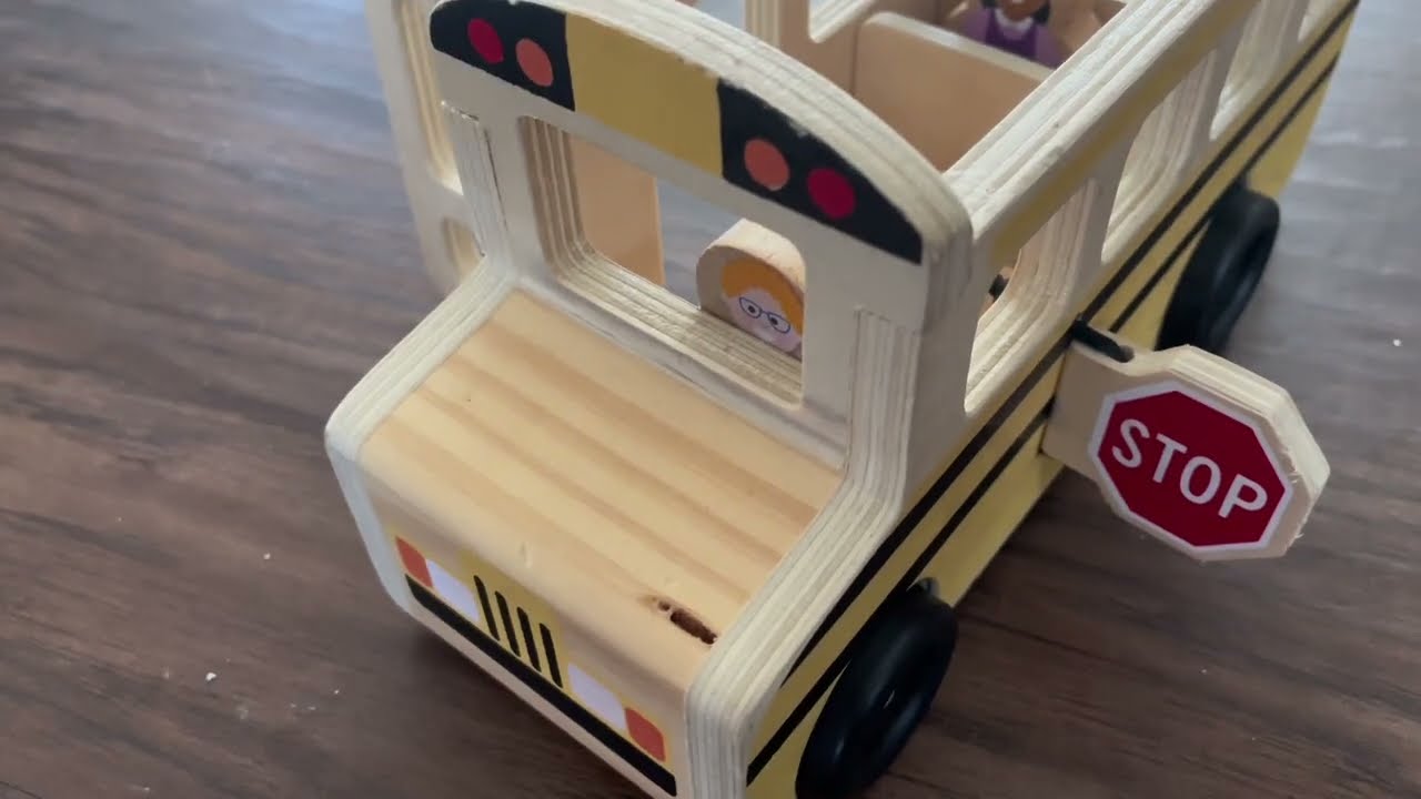 Review & Demo: Melissa & Doug School Bus Wooden Toy Set - Classic Pretend Play for Little Explorers!