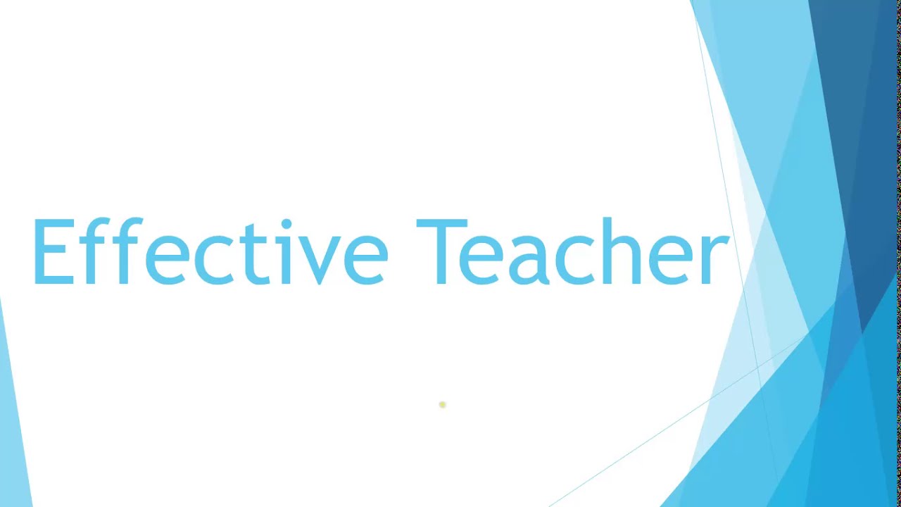 Effective Teacher in Urdu/Hindi