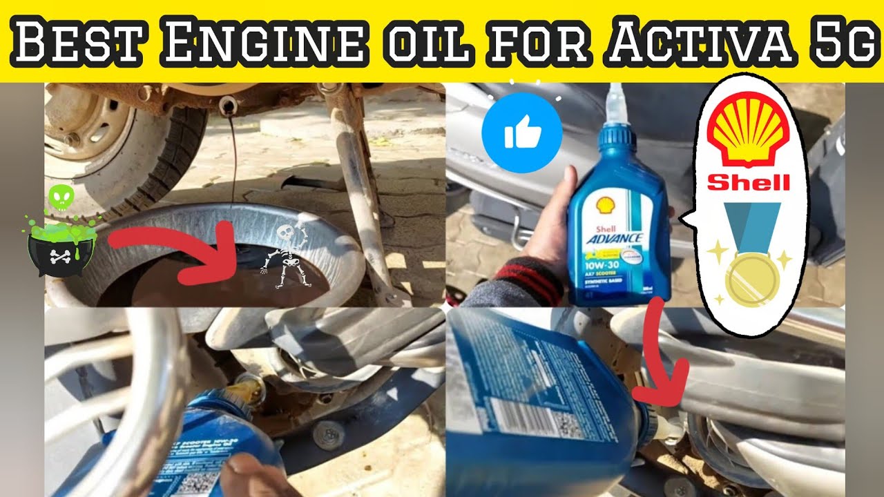 How to Change Engine Oil in Activa 3g 4G 5G 6G | Shell Advance 10W-30 Synthetic | Step-by-Step Guide