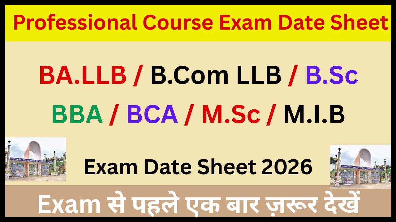 ccsu professional exam 2026 | ccsu ba.llb exam 2026 | ccsu bba exam date sheet 2026