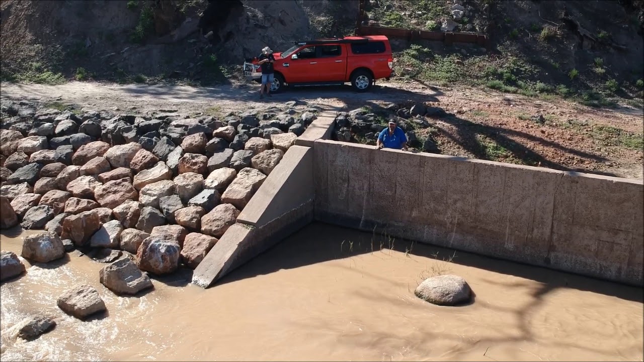 The Barwon River & Brewarrina Weir filmed by Sky Eye UAV Solutions