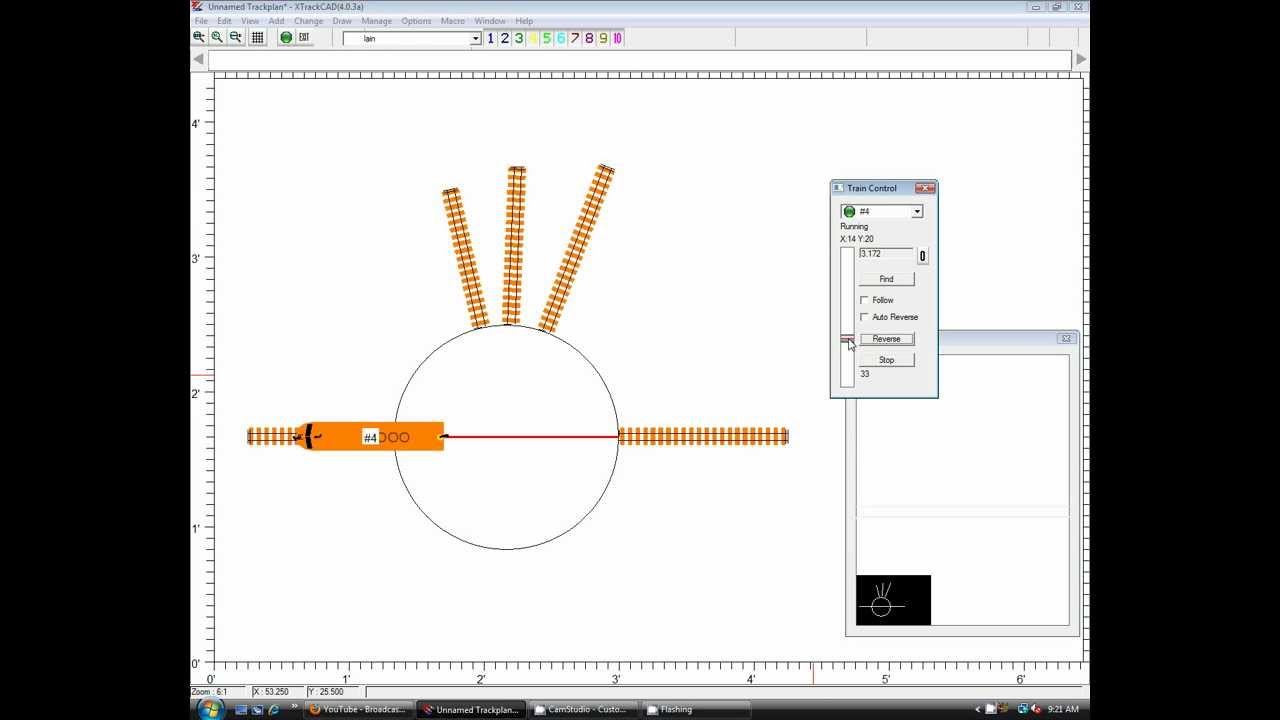 XTrkCad Model Railroad Design Free Software - How to install a Turntable