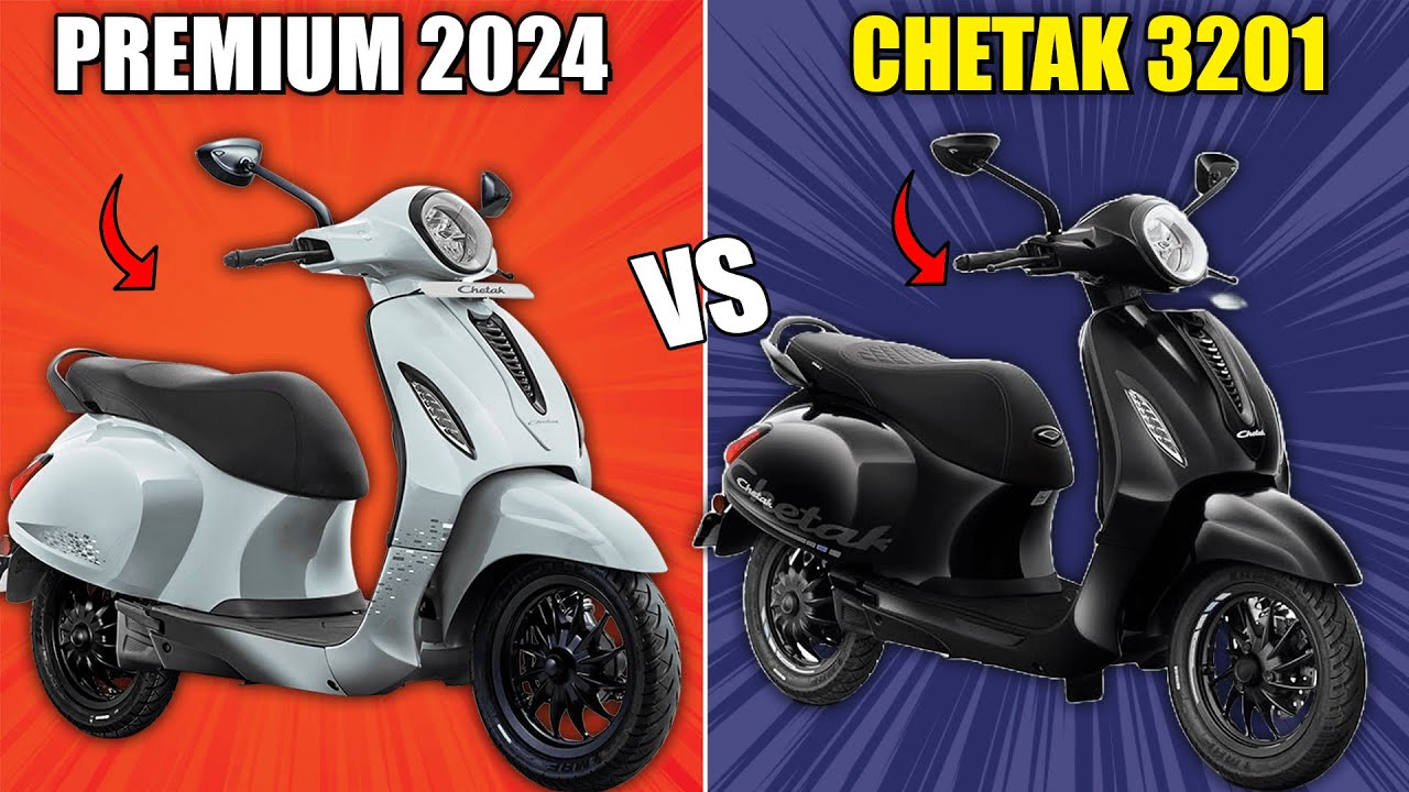 Bajaj Chetak 3201 VS Chetak Premium 2024 ! WORTH IT ! Electric Scooter