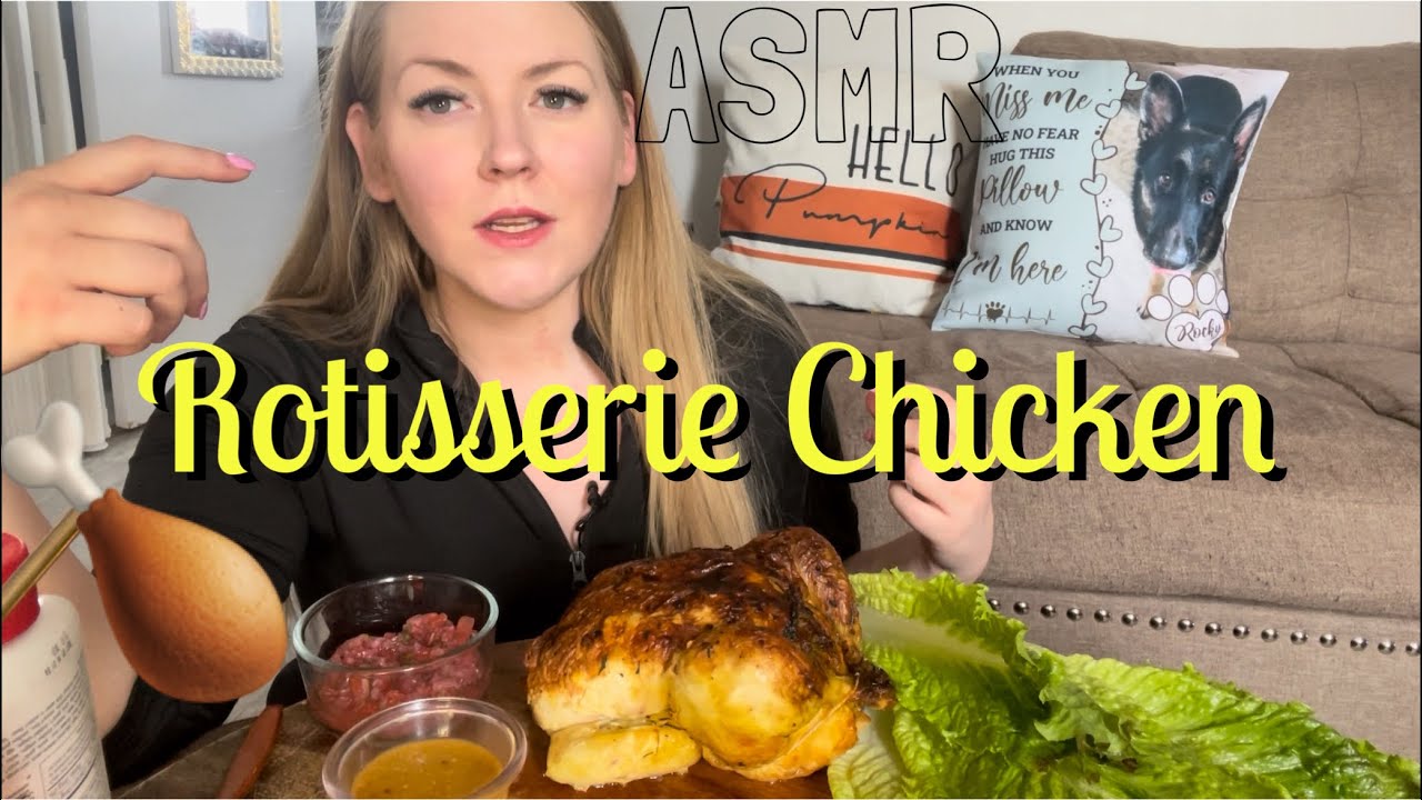 ROTISSERIE CHICKEN 🍗 ~ ASMR Mukbang Relaxing Eating Sounds 먹방