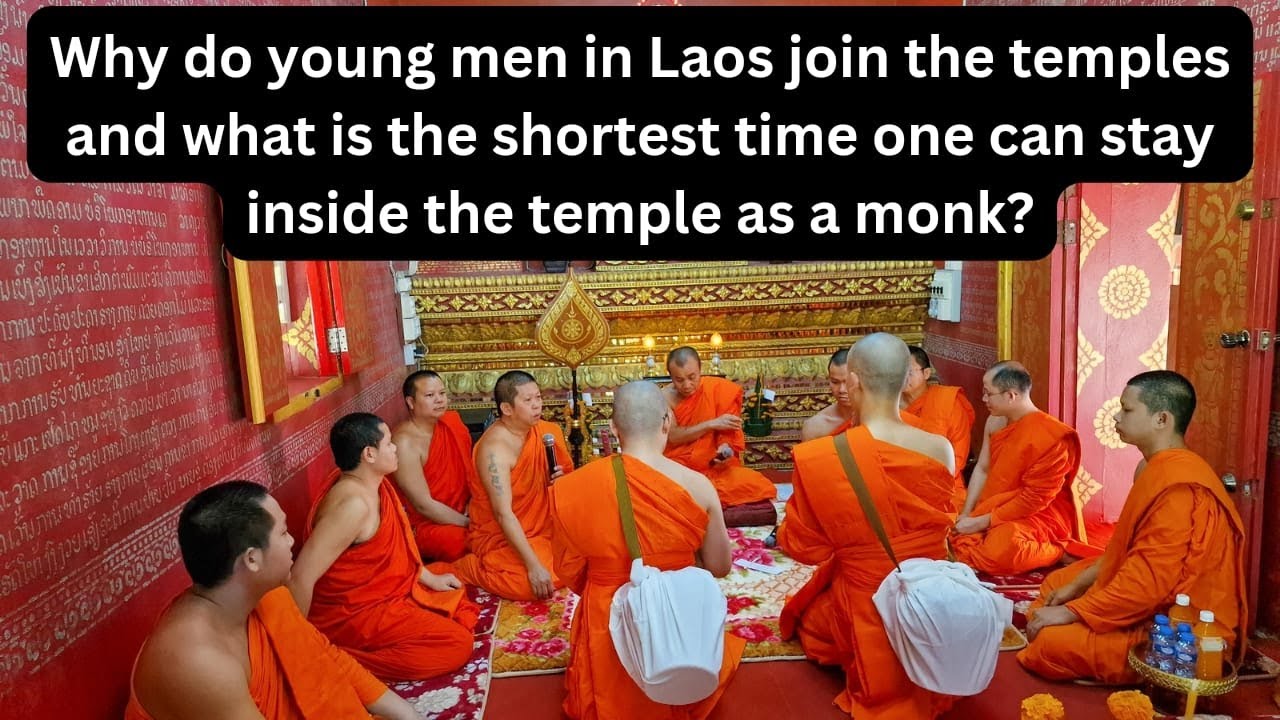 Ever wonder why young men join the temples to become monks?