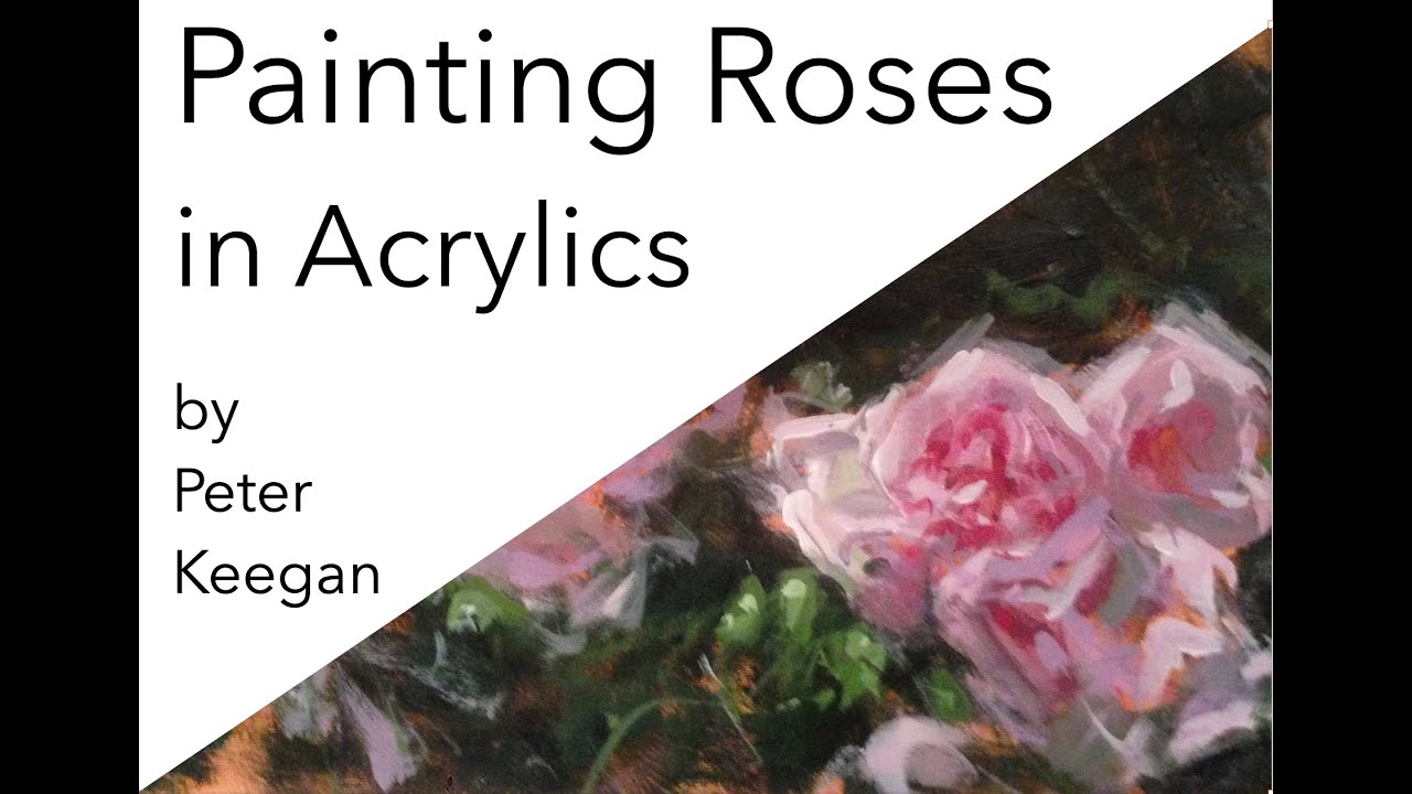 Painting Roses in Acrylics