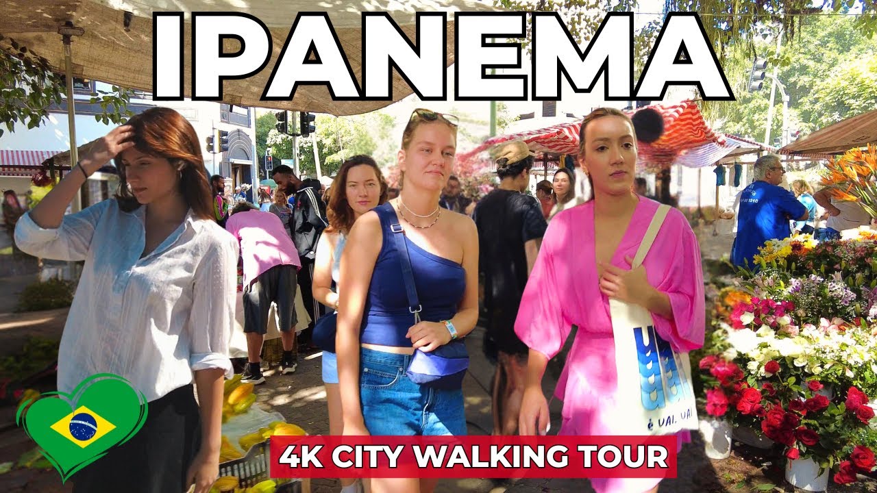 [4K] 🇧🇷 Walking Tour in Rio de Janeiro | Ipanema Neighbourhood 2025