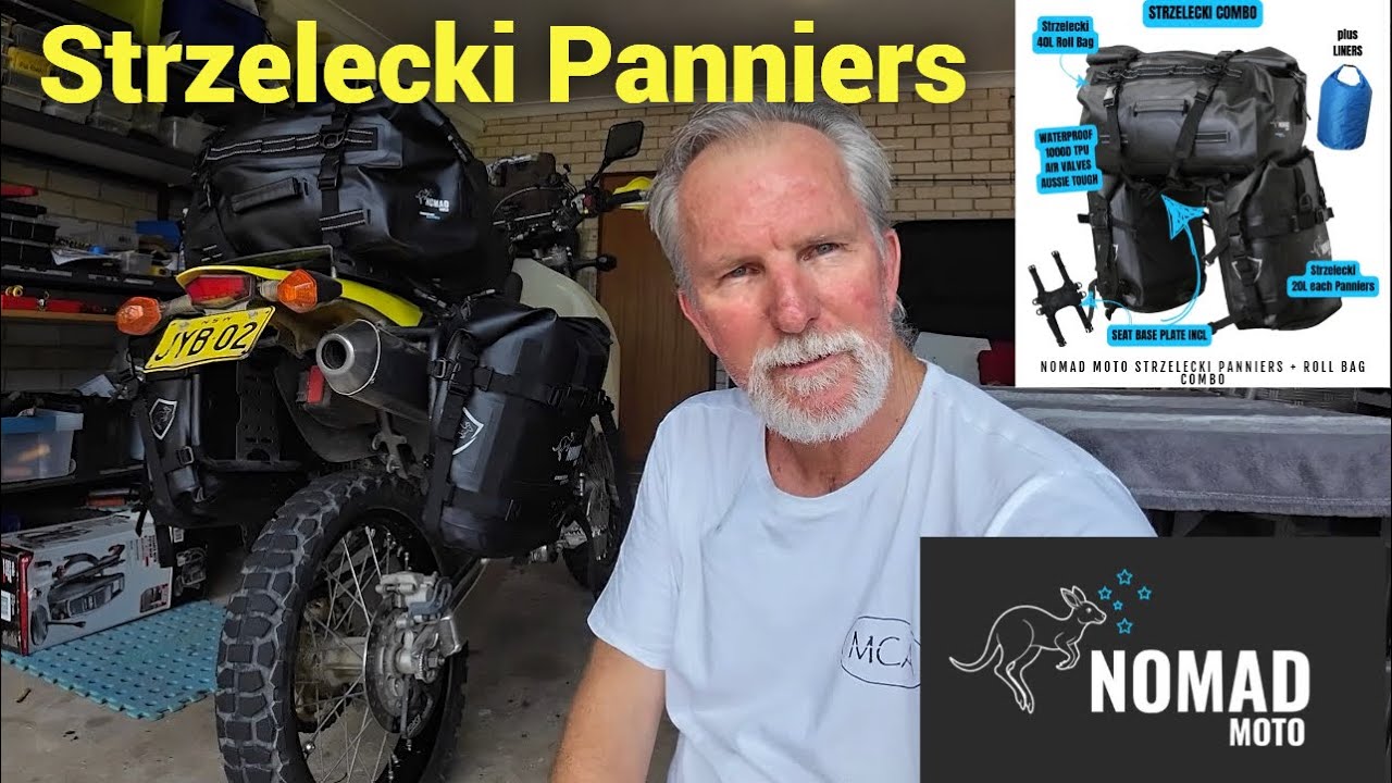 Nomad Moto Strzelecki Panniers and Top Bag - First Look - Impressive!