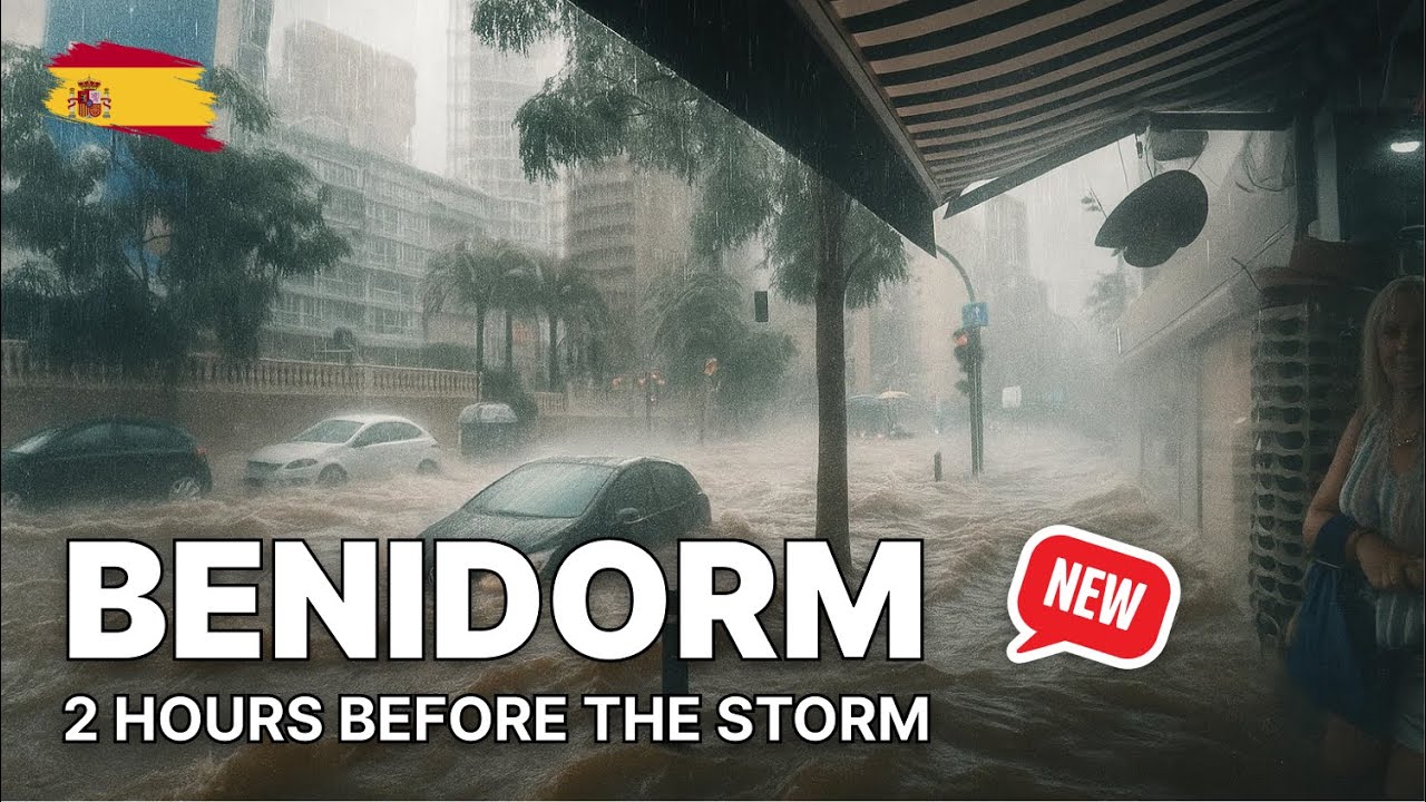 Бенидорм Перед Штормом ⛈️ Сентябрь 2025 ☀️ Невероятные 4K Кадры