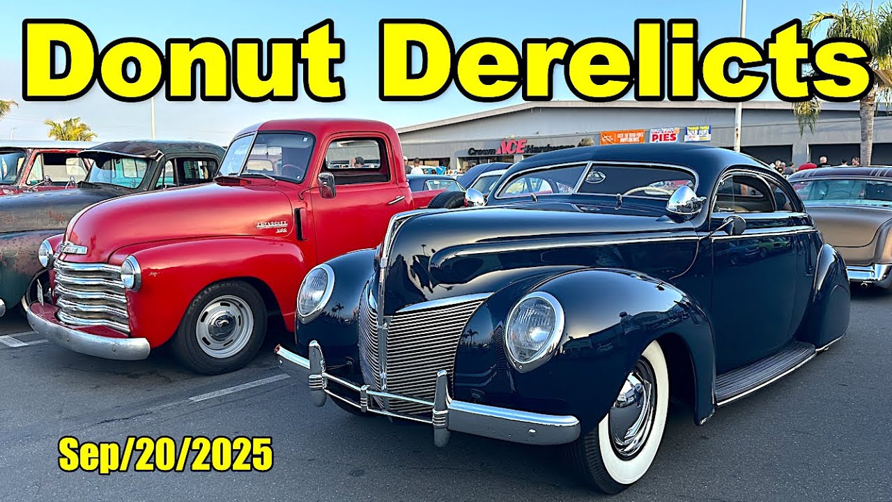 Classic Car Show Donut Derelicts (Sep/20/2025) Huntington Beach, California