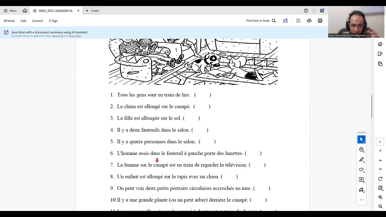 EXERCICES DE GRAMMAIRE 1