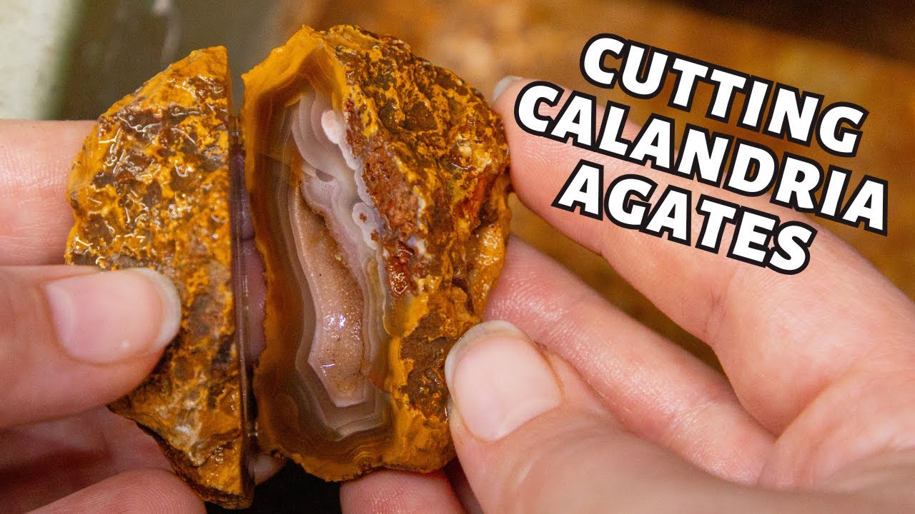 What's Inside These Calandria Agates? // Lapidary Cutting & Polishing
